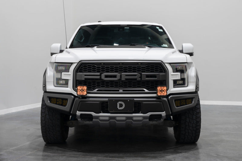 Diode Dynamics 17-20 Ford Raptor SS5 Bumper LED Pod Light Kit - Yellow Pro Driving