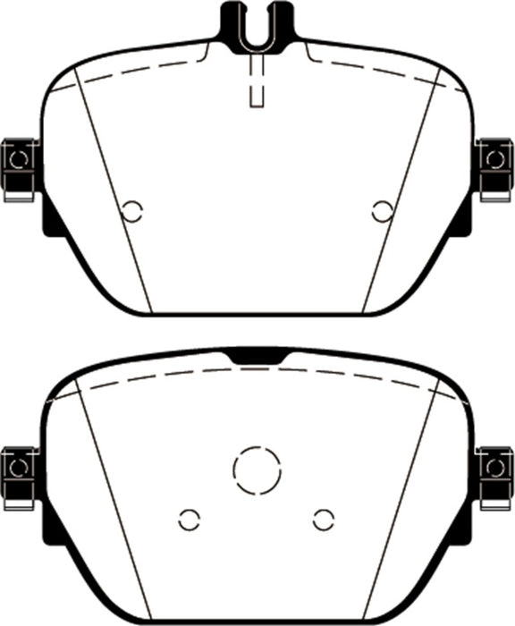 EBC 2019+ Mercedes-Benz CLS53 AMG (C257) 3.0L Turbo Redstuff Rear Brake Pads