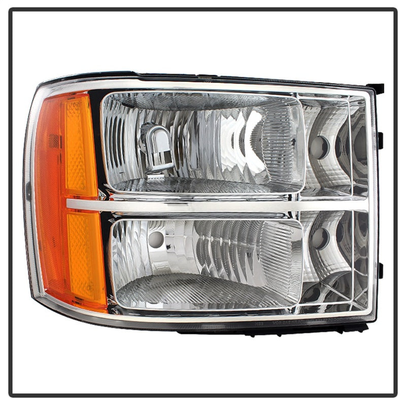 xTune GMC Sierra 07-13 Crystal Headlights Chrome HD-JH-GSIE07-AM-C