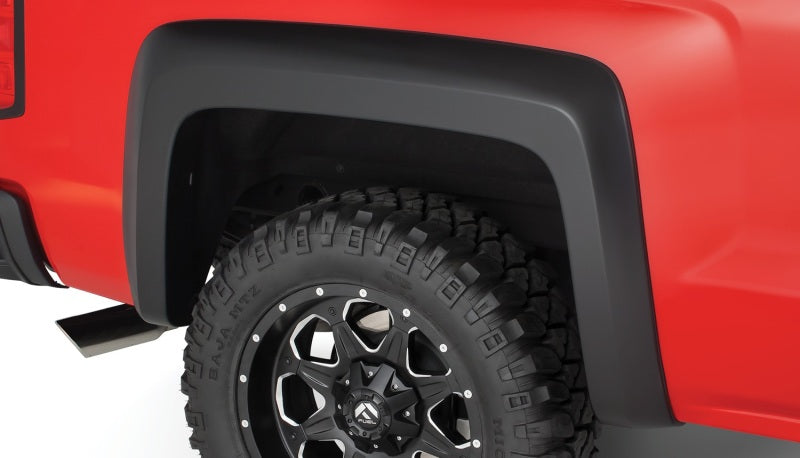 Bushwacker 14-18 Chevy Silverado 1500 Extend-A-Fender Style Flares 2pc 69.3in Bed - Black