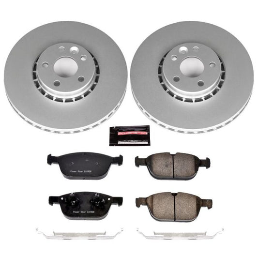 Power Stop 10-15 Volvo XC60 Front Z23 Evolution Sport Coated Brake Kit