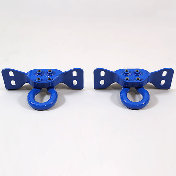 Ford Racing 17-22 Super Duty Tow Hooks - Blue (Pair)