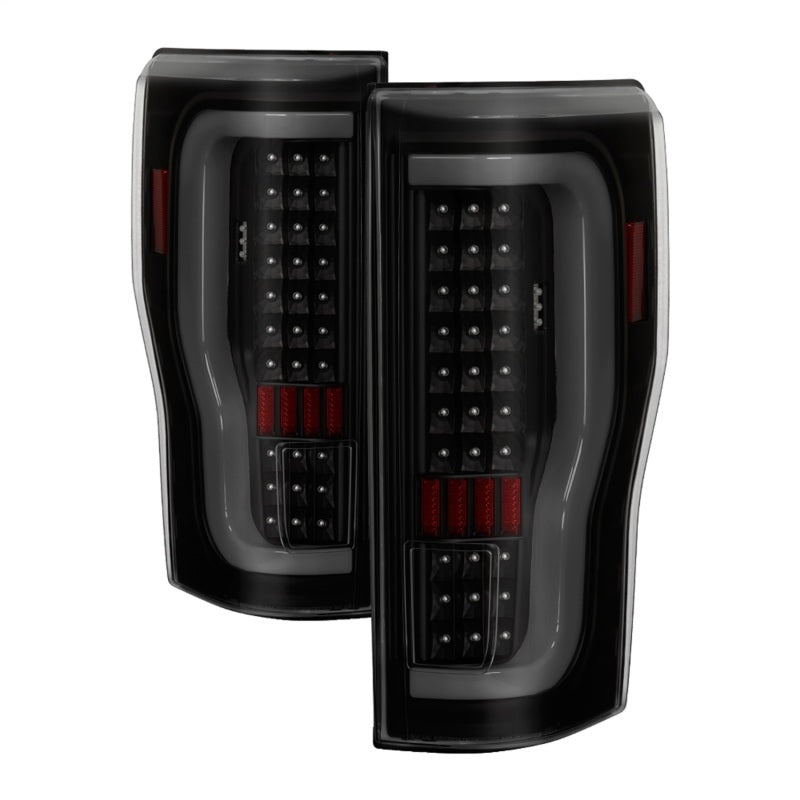 xTune 17-18 Ford F-250 Super Duty (Excl LED Models) LED Tail Lights-Blk Smk (ALT-ON-FS17-LBLED-BSM)