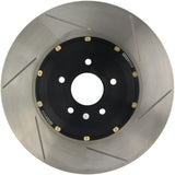 StopTech 12-14 Ford Focus ST Front Left Slotted Bare Iron 320x25mm AeroRotor Kit