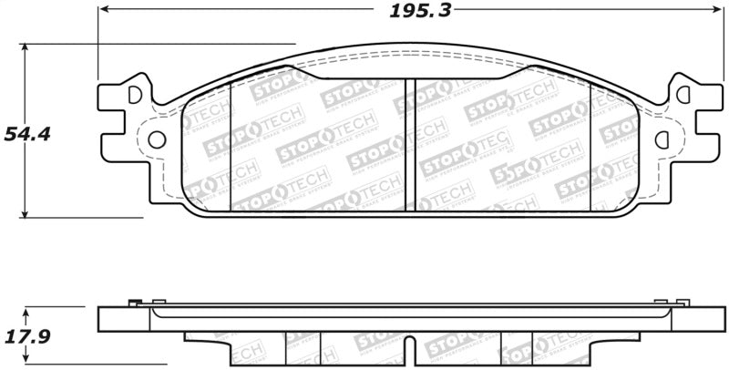 StopTech Street Select Brake Pads - Front