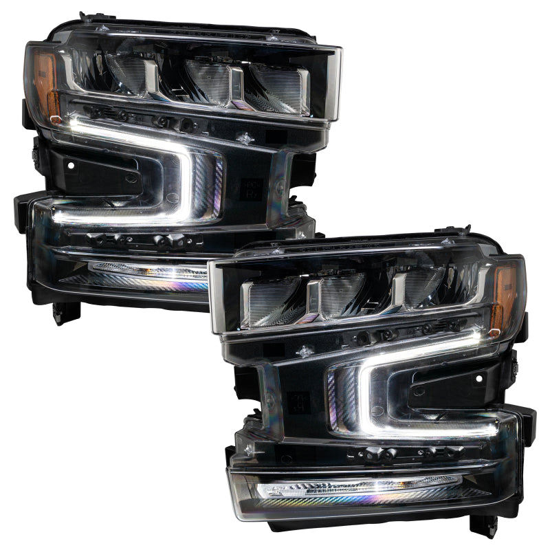 Oracle 19-21 Chevy Silverado 1500 RGB+W Headlight DRL Kit - ColorSHIFT w/ BC1 Cntrl