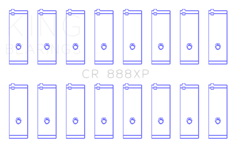 King Engine Bearings Toyota 1UZ-FE / 2UZ-FE / 3UZ-FE (Size +0.25mm) Connecting Rod Bearing Set