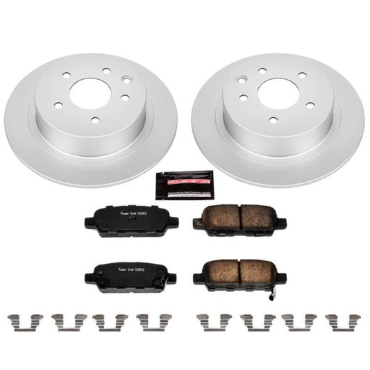 Power Stop 02-06 Nissan Altima Rear Z17 Evolution Geomet Coated Brake Kit