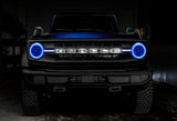 Oracle 21-22 Ford Bronco Headlight Halo Kit w/DRL Bar - Base Headlights -w/RF Cntrl
