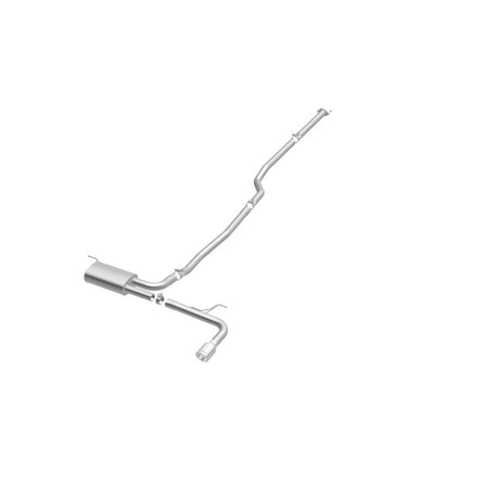 MagnaFlow Cat Back, SS, 2.5in, Street, Single Straight Pass. Polished 4in Tip, 2015 Ford Fusion 2.5L