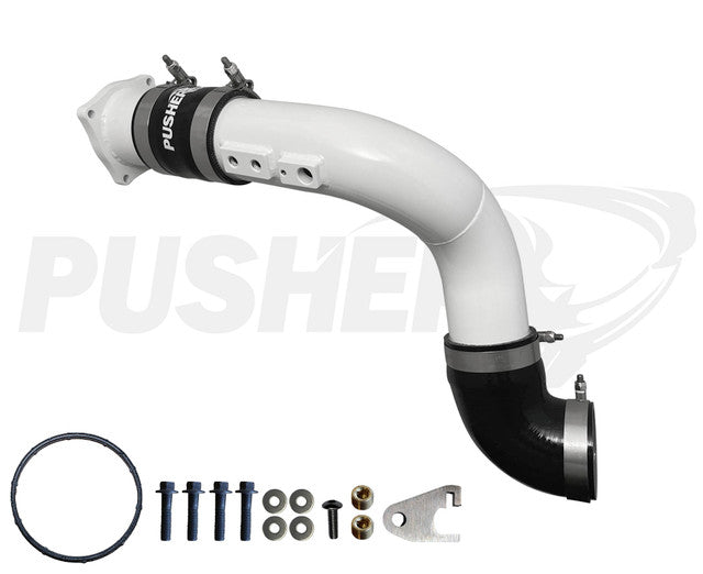 Pusher HD 3" Cold Side Charge Tube for 2017+ Ford F250/350 6.7L Powerstroke w/ Throttle Valve Replacement