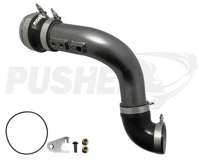 Pusher HD 3" Cold Side Charge Tube for 2011-16 Ford F250/350 6.7L Powerstroke w/ Throttle Valve Adapter