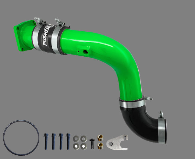Pusher HD 3" Cold Side Charge Tube for 2017+ Ford F250/350 6.7L Powerstroke w/ Throttle Valve Replacement