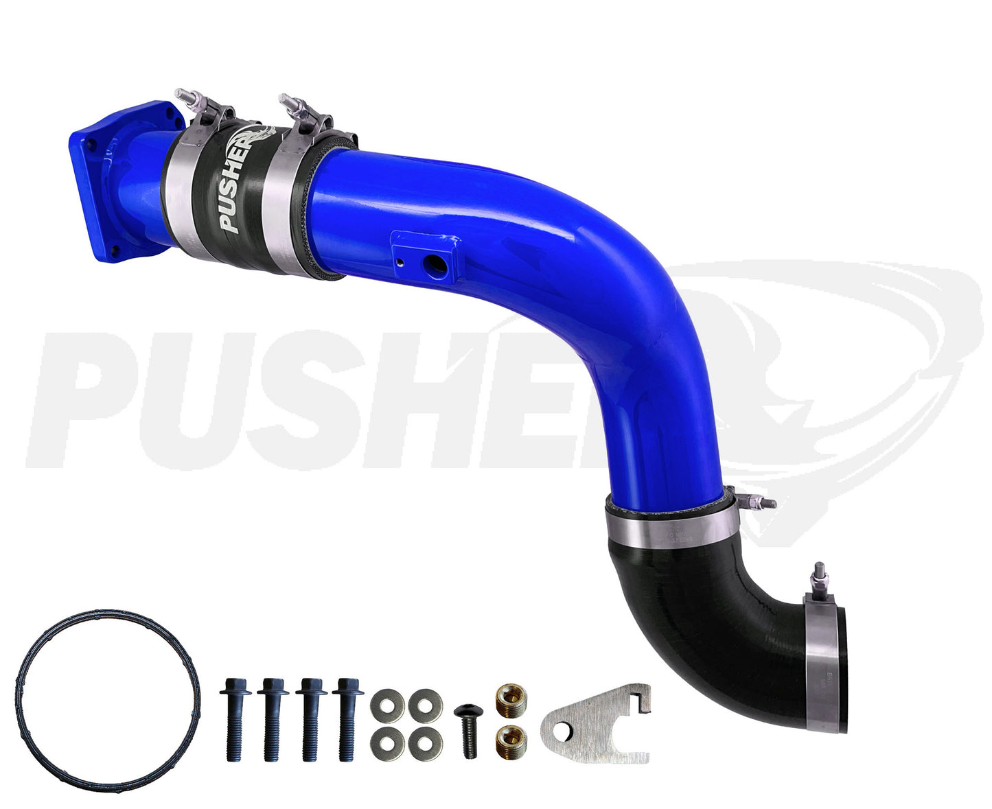 Pusher HD 3" Cold Side Charge Tube for 2017+ Ford F250/350 6.7L Powerstroke w/ Throttle Valve Replacement