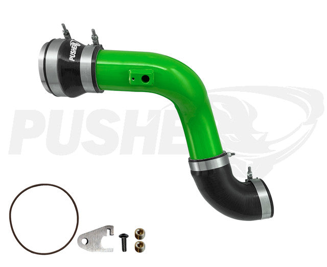 Pusher HD 3" Cold Side Charge Tube for 2011-16 Ford F250/350 6.7L Powerstroke w/ Throttle Valve Adapter