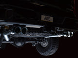 AWE Tuning 22-23 GMC Sierra 1500 AT4X 6.2L 0FG Catback Split Dual (Flat Bumper) - Chrome Silver Tips
