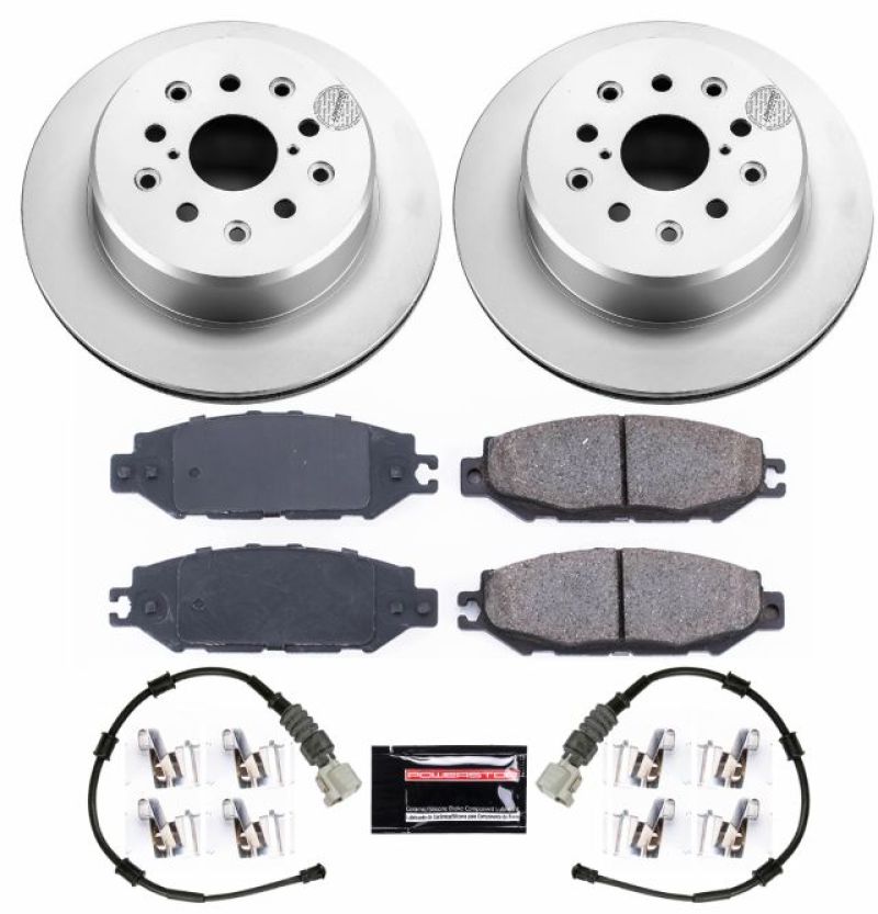 Power Stop 93-94 Lexus LS400 Rear Z17 Evolution Geomet Coated Brake Kit