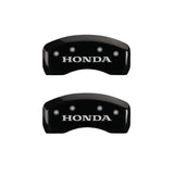 MGP 4 Caliper Covers Engraved Front & Rear Honda Black Finish Silver Char 2017 Honda Civic