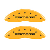 MGP 4 Caliper Covers Engraved Front Camaro Rear Z28 Yellow Finish Black Char 2000 Chevy Camaro