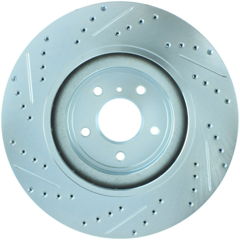 StopTech Select Sport Nissan Slotted and Drilled Front Left Rotor