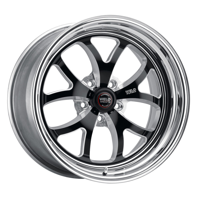 Weld S76 17x9.5 / 5x120mm BP / 6.7in. BS Black Wheel (High Pad) - Non-Beadlock