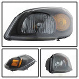 xTune Chevy Cobalt 05-10 Crystal Headlights Black HD-JH-CCOB05-AM-BK