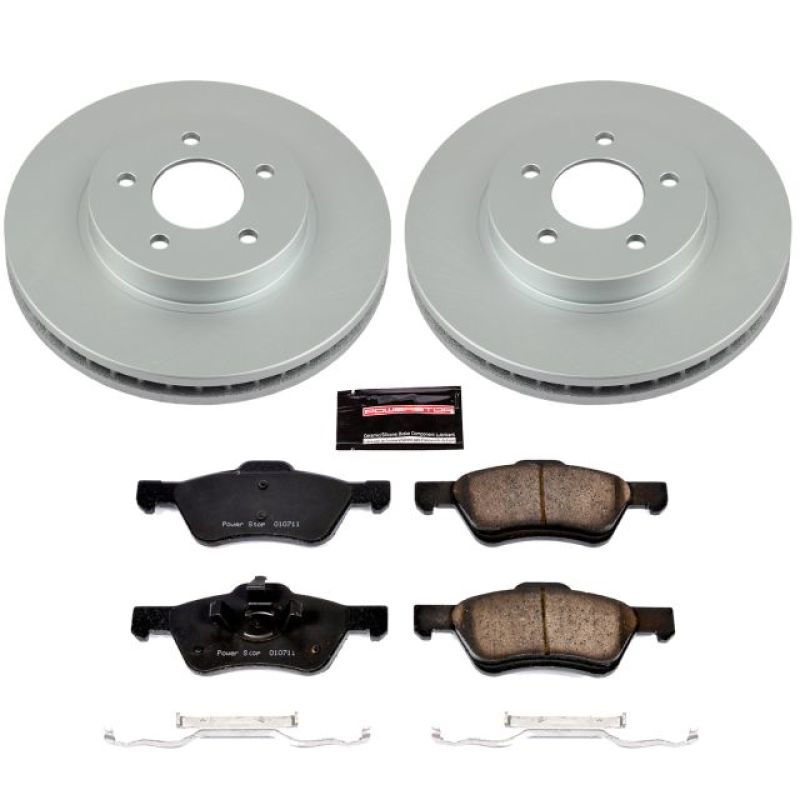 Power Stop 05-10 Ford Escape Front Z17 Evolution Geomet Coated Brake Kit