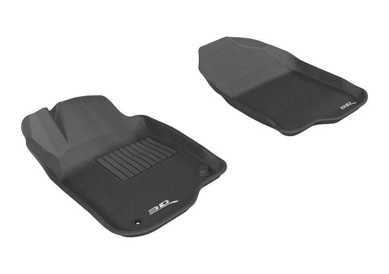 3D MAXpider 2008-2012 Chevrolet Malibu Kagu 1st Row Floormat - Black