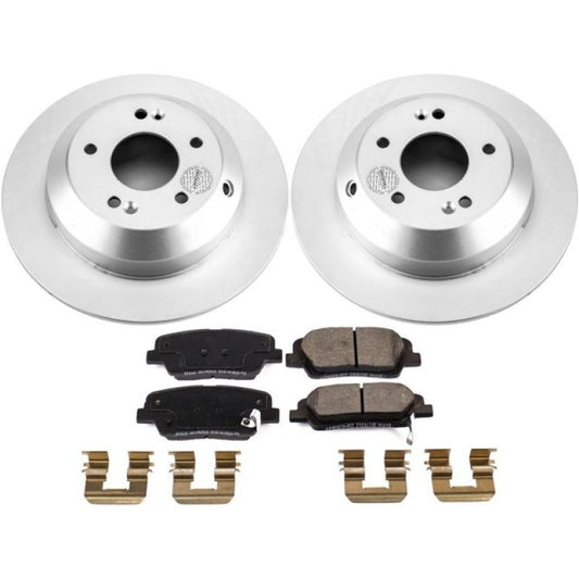 Power Stop 2019 Hyundai Santa Fe XL Rear Z17 Evolution Geomet Coated Brake Kit