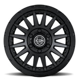ICON Recon Pro 17x8.5 8 x 6.5 13mm Offset 5.25in BS Satin Black Wheel