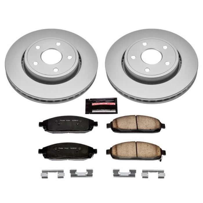 Power Stop 06-10 Jeep Commander Front Z17 Evolution Geomet Coated Brake Kit