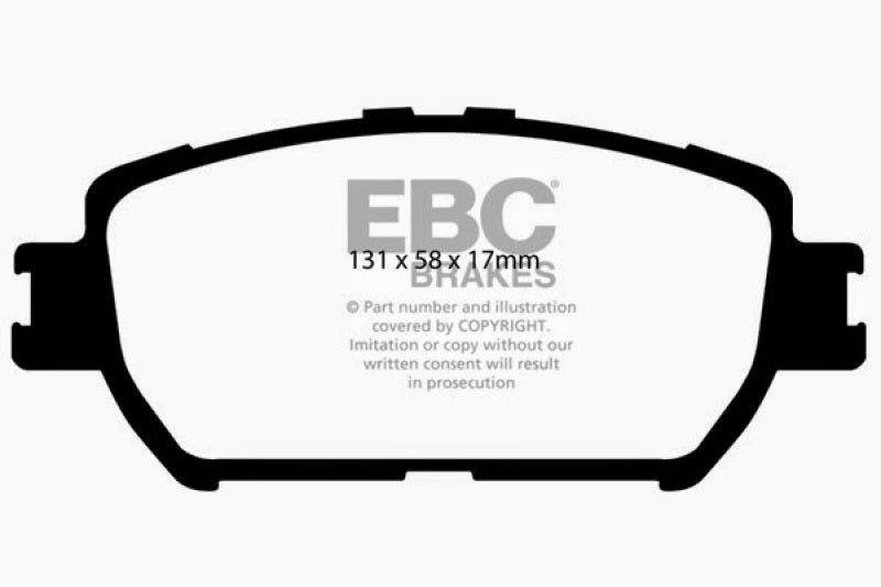 EBC 06-07 Lexus GS300 3.0 Greenstuff Front Brake Pads