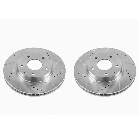 Power Stop 14-16 Mazda 3 Front Evolution Drilled & Slotted Rotors - Pair