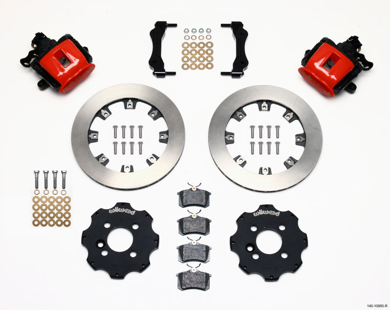 Wilwood Combination Parking Brake Rear Kit 11.75in Red Mini Cooper (Requires 17in Wheels)