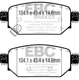 EBC 2017+ Mazda 3 2.0L Ultimax2 Rear Brake Pads
