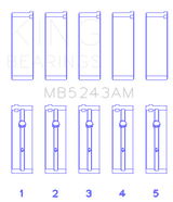 King Engine Bearings Nissan SR20DE (Size 0.5mm) Performance Main Bearing Set