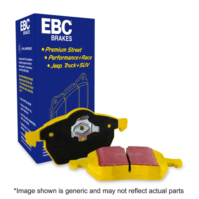 EBC 13+ Jaguar F-Type (Cast Iron Rotors Only) 3.0 Supercharged (340) Yellowstuff Front Brake Pads