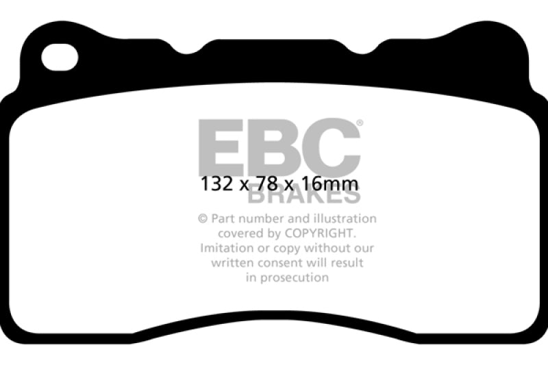 EBC 2016+ Cadillac CT6 2.0L Turbo Greenstuff Front Brake Pads