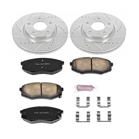 Power Stop 10-12 Hyundai Tucson Front Z23 Evolution Sport Brake Kit