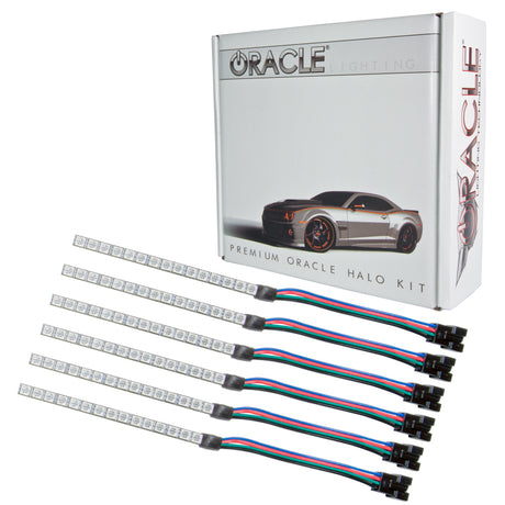 Oracle 15-17 Ford Mustang V6/GT/Shelby DRL w/ Halo Kit - ColorSHIFT w/ Simple Cntrl