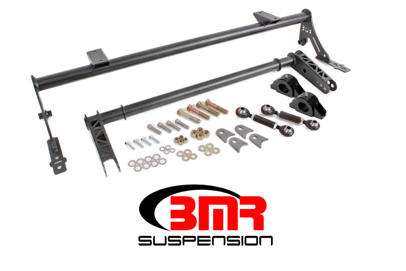 BMR 05-14 S197 Mustang Rear Bolt-On Hollow 35mm Xtreme Anti-Roll Bar Kit (Delrin) - Black Hammertone