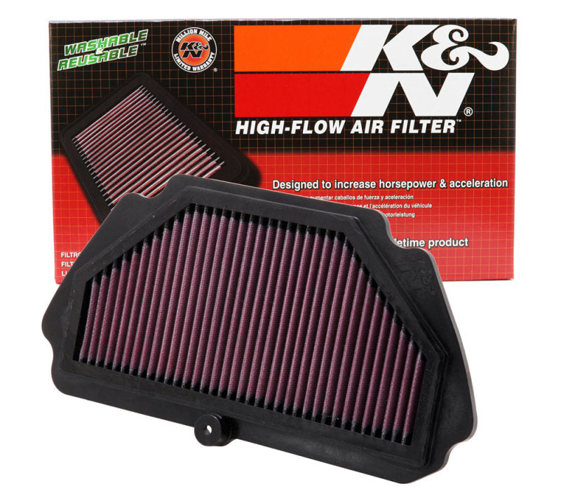K&N Replacement Air Filter 09-12 Kawasaki ZX6R Ninja 600 / 09-10 ZX6R Ninja Monster Energy 600