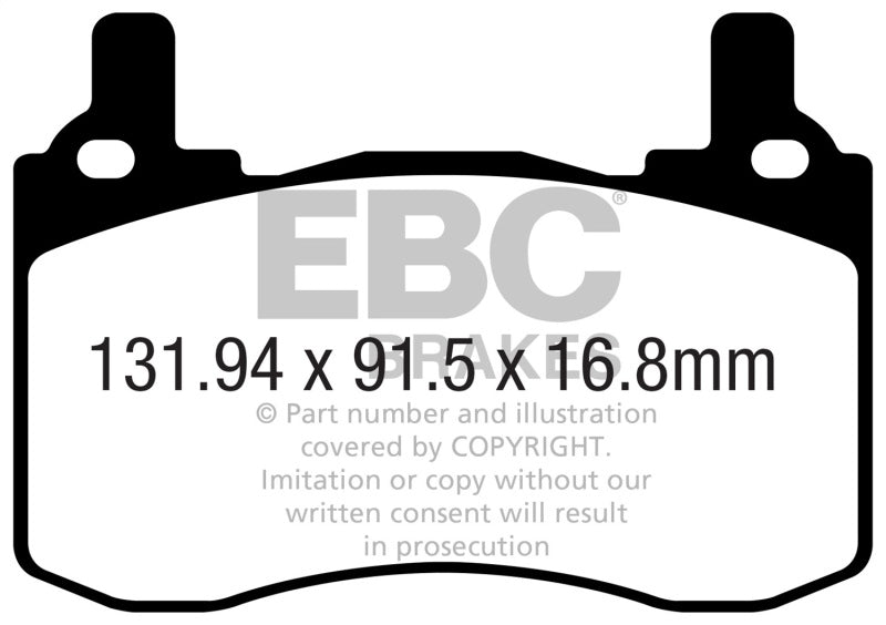 EBC 2019+ Genesis G70 2.0L Turbo (Brembo) Greenstuff Rear Brake Pads