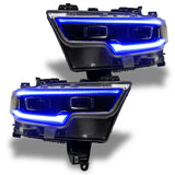 Oracle 19-21 RAM 1500 Projector LED Headlight DRL Kit - ColorSHIFT RGBW+A w/o Cntrl
