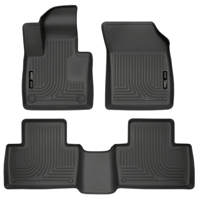 Husky Liners 2016 Volvo XC90 Weatherbeater Front and Rear Black Floor Liners