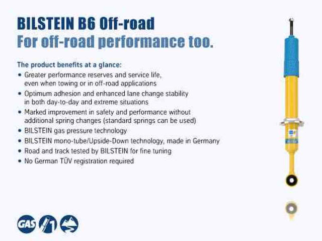 Bilstein B6 4600 Series 2014 Ford F-150 Rear 46mm Monotube Shock Absorber Bilstein