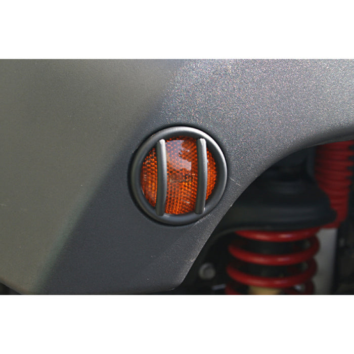 Rugged Ridge 07-18 Jeep Wrangler JK Black Side Marker Light Euro Guards