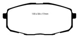 EBC 09-12 Hyundai Elantra 2.0 Touring Yellowstuff Front Brake Pads