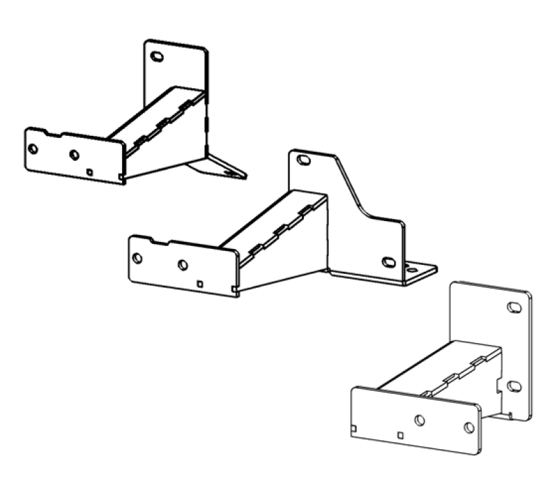 Go Rhino 14-23 Toyota 4Runner(Excl Nightshade/TRD) Dominator Xtreme Frame Slider Mounting Brackets