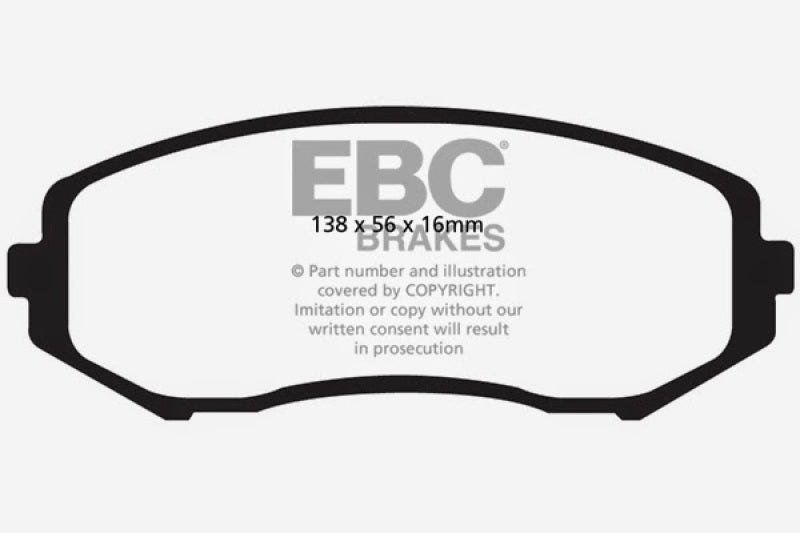 EBC 08+ Suzuki Grand Vitara 2.4 Ultimax2 Front Brake Pads